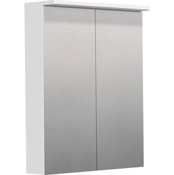 Koupelnový nábytek Smart30 Orin Skříňka zrcadlová 60 x 73,8 cm, 2 dvířka, oboustranné zrcadlo, LED, bílá lesklá, OR ZS LED 60 2D A0536