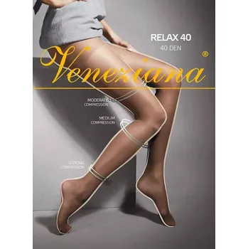 Dámské punčochy Veneziana Relax punčocháče 40 den 5-XL visone 5-XL