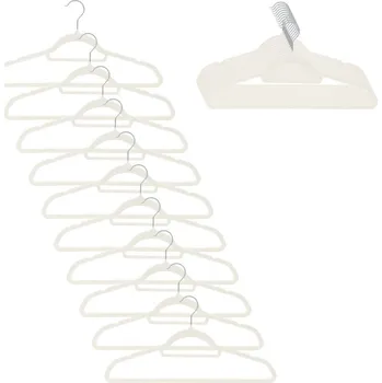 Ramínko Sametová ramínka na šaty béžová 45cm, sada 20ks HG0084