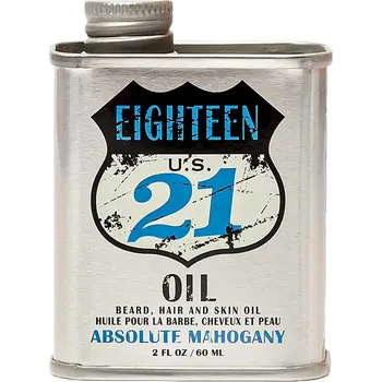 18.21 Man Made Beard, Hair & Skin Oil ( Absolute Mahogany ) - Víceúčelový olej pro vousy 60 ml