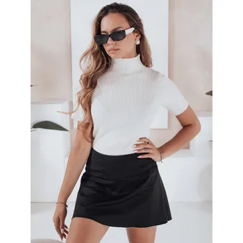 Dámský svetr Dámský žebrovaný svetr GIRLGLORY bílá Dstreet Barva: bílá, Velikost: U