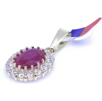 Přívěsek Diante Zlatý přívěsek s červeným kamenem 31513802