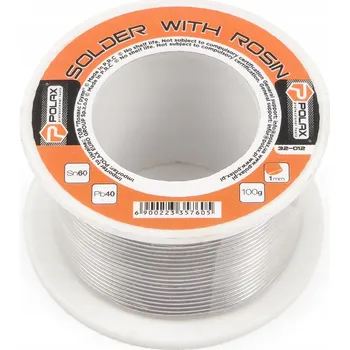 Páječka Cín pro pájení, pájecí pojivo 1 mm 100 g s kalafunou POLAX 32-012