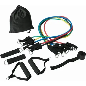 Sada odporových gum na cvičení, 10 kusů