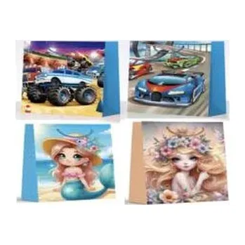 Set školních potřeb Torebka prezentowa uniwersalna S szerokie dno mix