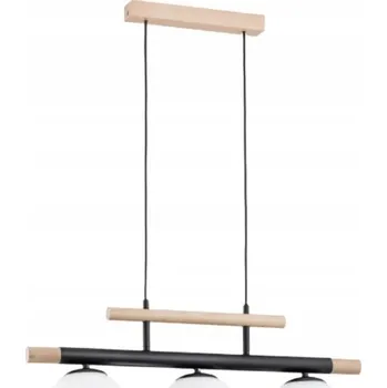 Loftové závěsné svítidlo do obýváku TRENDY 3x E14 výška 85 cm | hnědá