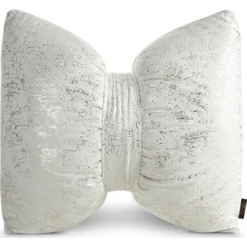 Polštář Dekorační polštář ve tvaru mašle krémový / zlatý