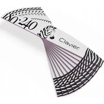 Pilník Na Nehty Manikúra Pedikúra Clavier Zebra Boat 180/240 - 10 ks
