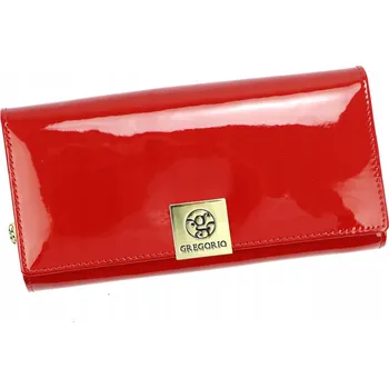 Peněženka Gregorio peněženka z pravé kůže červená LS-122 - dámská