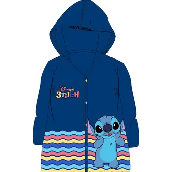 Pláštěnka Eplusm Chlapecká pláštěnka LILO&STITCH barevné vlnky modrá Barva: Modrá, Velikost: 110/116
