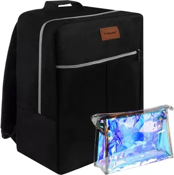 Kosmetická taška Cestovní batoh – příruční zavazadlo do letadla + kosmetická taštička, 38×24×18 cm