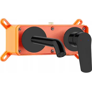 Vodovodní baterie Umyvadlová baterie pod omítku Invena Alonia černá