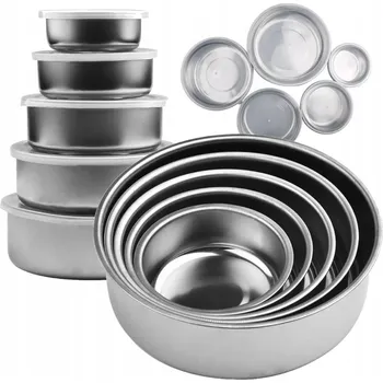 5x nerezová kuchyňská mísa, gastro misky