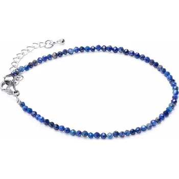 Náramek Lapis lazuli broušený náramek obvod cca 18,5 až 22 cm