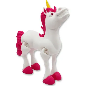 Figurka Flexi Factory Jednorožec s otevřenými ústy - barevný