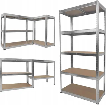 Dílenský regál Kovový skladový regál Kontrast 150 x 75 x 30 cm, nosnost 150 kg na polici