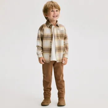 Reserved - Kalhoty se zateplením - hnědá - 059FO-88X - 059FO-88X-104