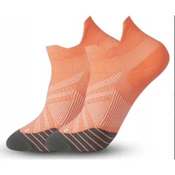 Pánské ponožky Pohodlné sportovní ponožky kotníkové oranžové ideální na běhání L/XL