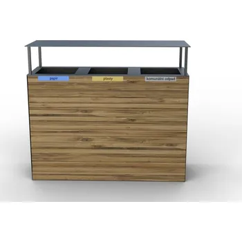 Popelnice HTI Koš na tříděný odpad Pera II V1056 Typ ukotvení: klasické (šrouby), Barva konstrukce: červená