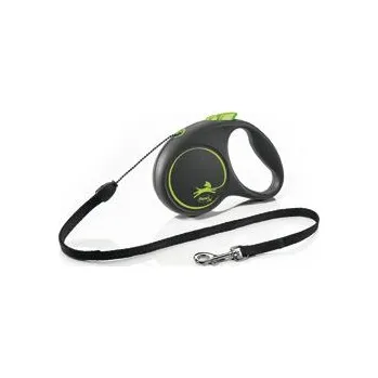 Vodítko pro psa Flexi Black Design S lanko 5 m zelené 12 kg
