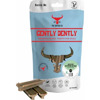 Pamlsek pro psa The Buffalo Co. Gently Dently Dentální pamlsky s mátou a mořskou řasou 175 g