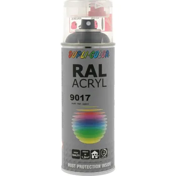 Autolak RAL ACRYL 9017 400ML MAT