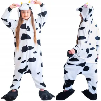 Kojenecký overall Pyžamo Overal Kigurumi Kostým Párty Overal Kráva 135-145cm