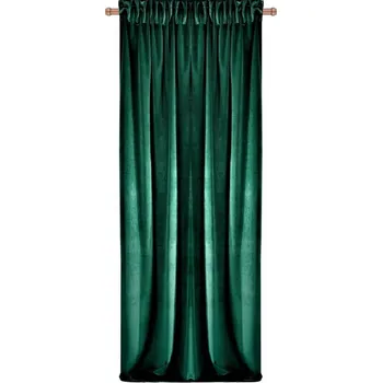 Závěs BytoTex Sametový závěs Anisa 135x270 cm na pásce - zelená