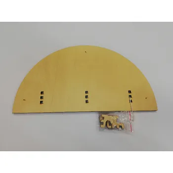 Věšák Dřevěný věšák - půlkruh - 30 x 15,5 cm