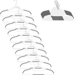 Plastová ramínka na oblečení 41 cm sada 20ks SPRINGOS HG0078 bílá