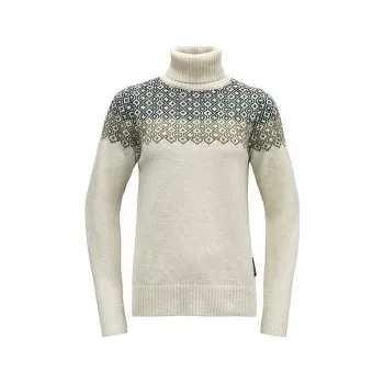 Dámská móda Devold Syvde Wool High Neck Women 000A OFFWHITE bílá S