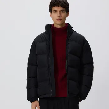 Dámské oblečení Reserved - Prošívaná bunda se schovávací kapucí - černý - 470EW-99X - 470EW-99X-XXL