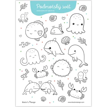 samolepka Samolepky do fotoalba - Podmořský svět A5