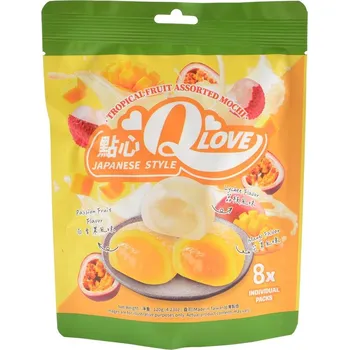 Cukrovinka Qlove Tropical Fruit mix Mochi 120 g