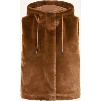 Monari Dámská Vesta Z Umělé Kožešiny, koňaková, 44