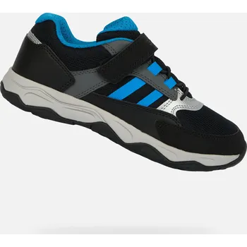 Dětská móda Černé chlapecké tenisky Geox Calco - Kluci GEOX černá | šedá | světle modrá 3450194