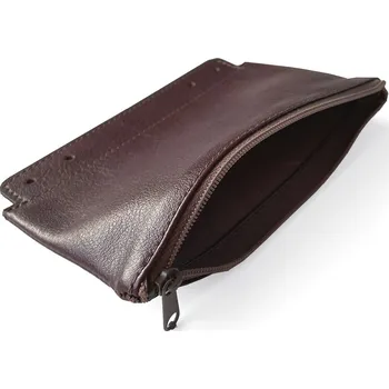 Diář Obal do diářů A5 kožený na zip hnědý