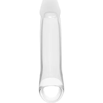 Návlek na penis RAMROD Extender XLarge 8,8″ (Clear), hladký návlek na penis