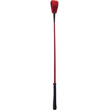 Devil Sticks Crop Polished Leather red
