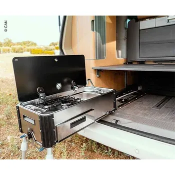 Turistický vařič Vařič plynový s dřevem, vytahovatelný