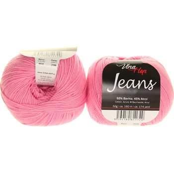 Galanterie Vlna Hep Jeans světle růžová 8032
