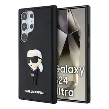 KARL LAGERFELD kryt pro SAMSUNG S24 Ultra KLHCS24L3DRKINK (3D RUBBER IKONIK NFT) černý - Karl Lagerfeld + zdarma možnost vyzkoušet a vrátit zboží do 30 dní