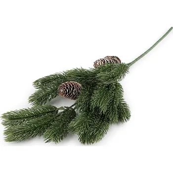 umělá květina Stoklasa Umělý smrk s šiškami větší 53 cm 3 zelená jedle