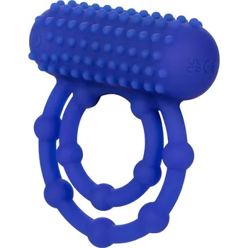 CalExotics 10 Bead Maximus Ring, vibrační kroužek na penis