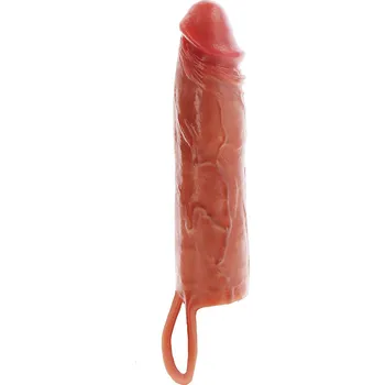Návlek na penis ToyJoy Get Real Hydrated Skin Penis Silicone Sleeve Vibrating (20 cm), vibrační návlek na penis