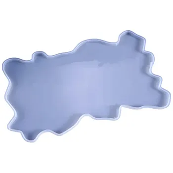 Silikonová formička na tác pryskyřice 40 x 24 cm Velká forma na odlitky Pryskyřicový tác Podnos Dekorace Ruční výroba