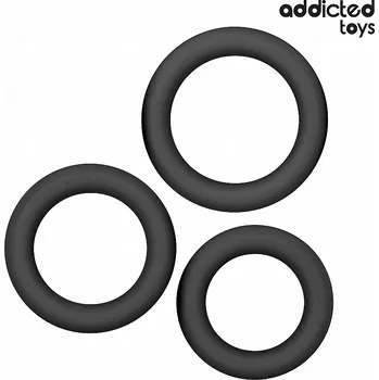 Addicted Toys Set Of Silicone Rings Model 1, silikonové erekční kroužky