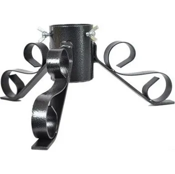 Stojánek na vánoční stromek Stojánek na vánoční stromek kovový, černostříbrný