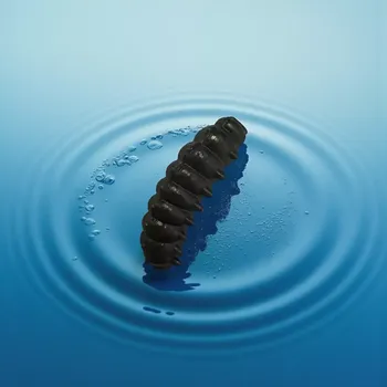 RYVALURES-WORM GRAY-BLACK HADRÁK - 50KS (RYVALURES-VLÁČECÍ LARVY NA PSTRUHY 50KS)