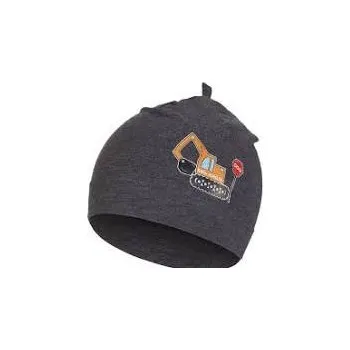 Čepice Little Angel Čepice tenká obrázek Outlast® - barevné varianty Barva: tm.šedý melír/bagr, Velikost: 3 | 42-44 cm